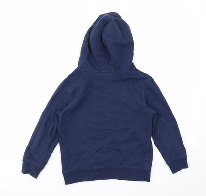 H&M Boys Blue Geometric  Pullover Hoodie Size 4-5 Years