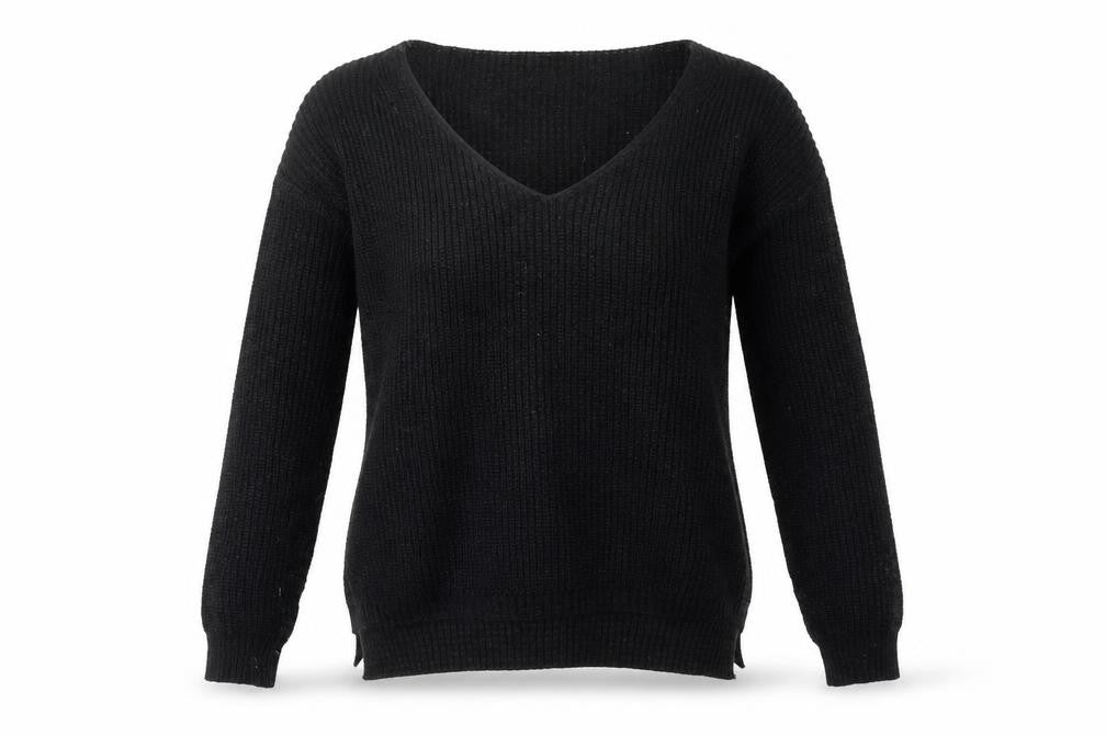 Womens UK Size M Boohoo Black Pullover Jumper