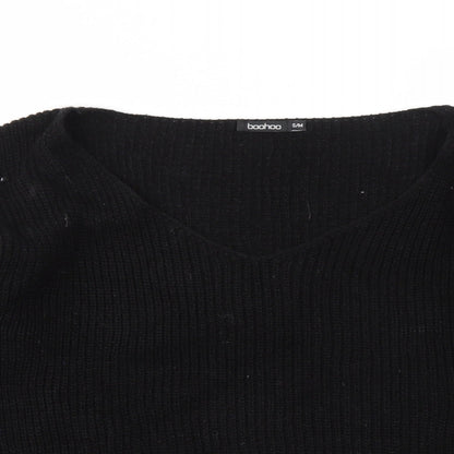 Boohoo Womens Black   Pullover Jumper Size M