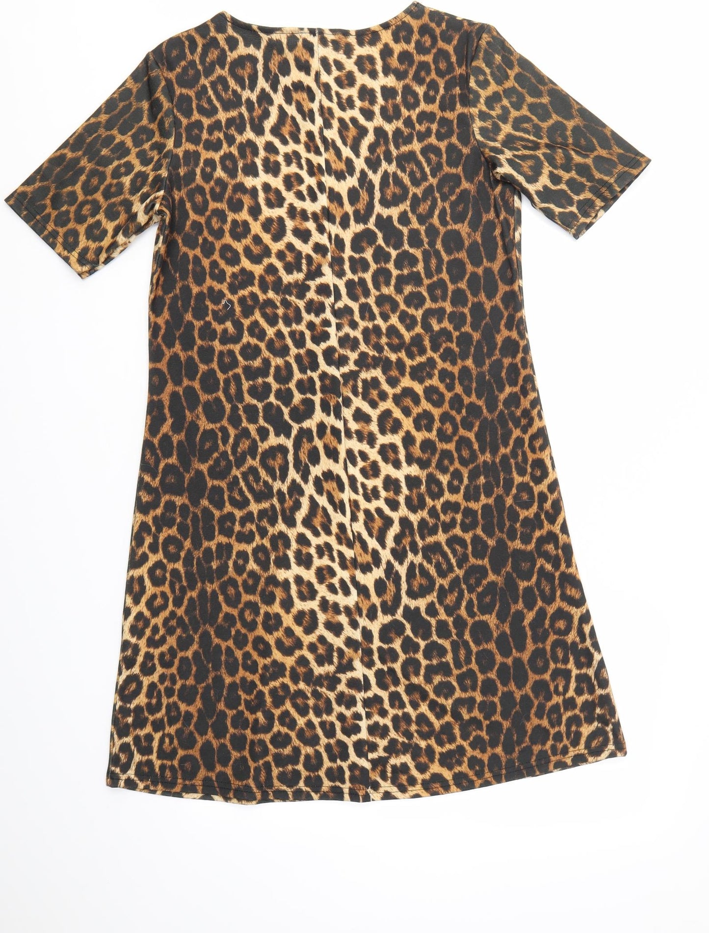 Peacocks Womens Brown Animal Print  Fit & Flare  Size 10