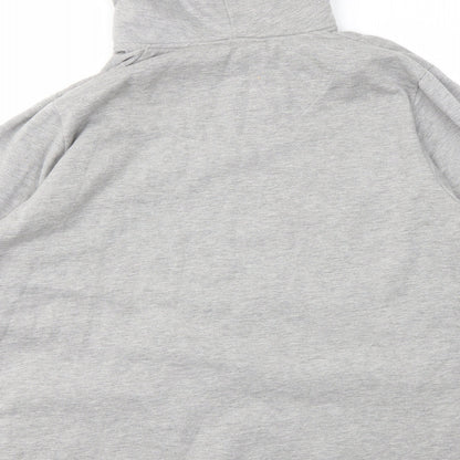 Brand and care label for SECRET women’s grey jacket coatigan, size L
