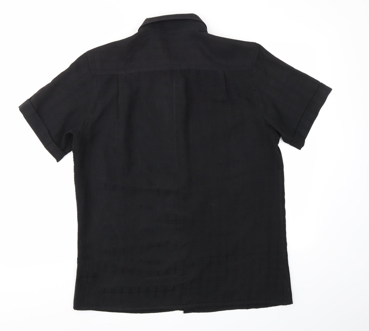 Mens UK Size L George Black  T-Shirt