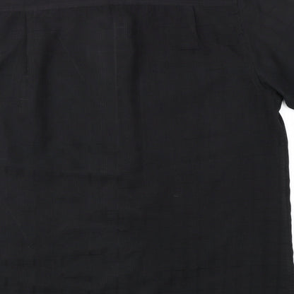 Mens UK Size L George Black  T-Shirt