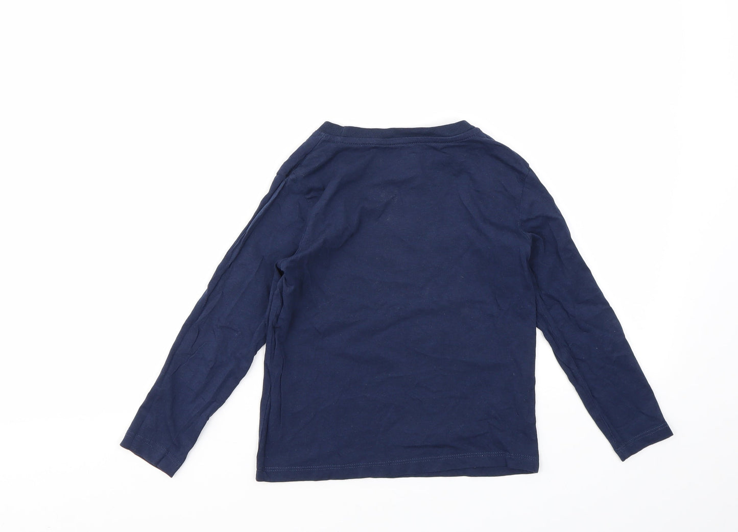H&M Girls Blue   Basic T-Shirt Size 5-6 Years