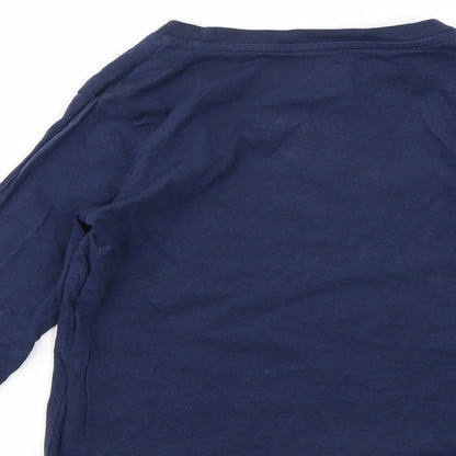 H&M Girls Blue   Basic T-Shirt Size 5-6 Years