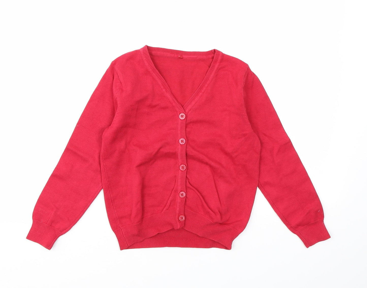 George Girls Red   Cardigan Jumper Size 4-5 Years