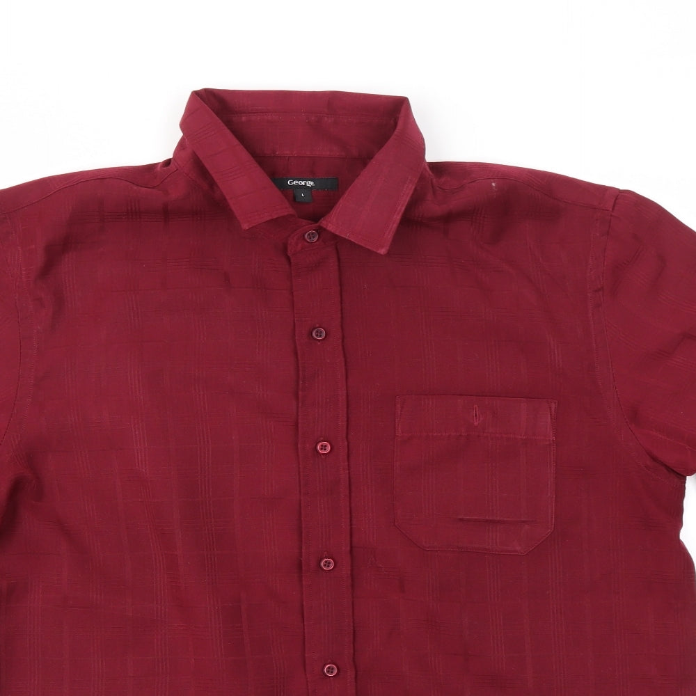 George Mens Purple    T-Shirt Size L