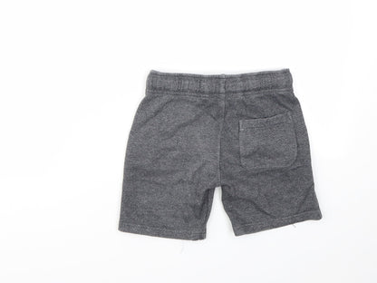 F&F Boys Grey Houndstooth  Sweat Shorts Size 6-7 Years