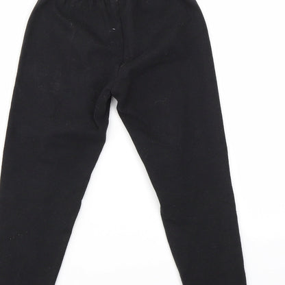 PREWORN  Girls Black Ikat  Jegging Trousers Size 4 Years