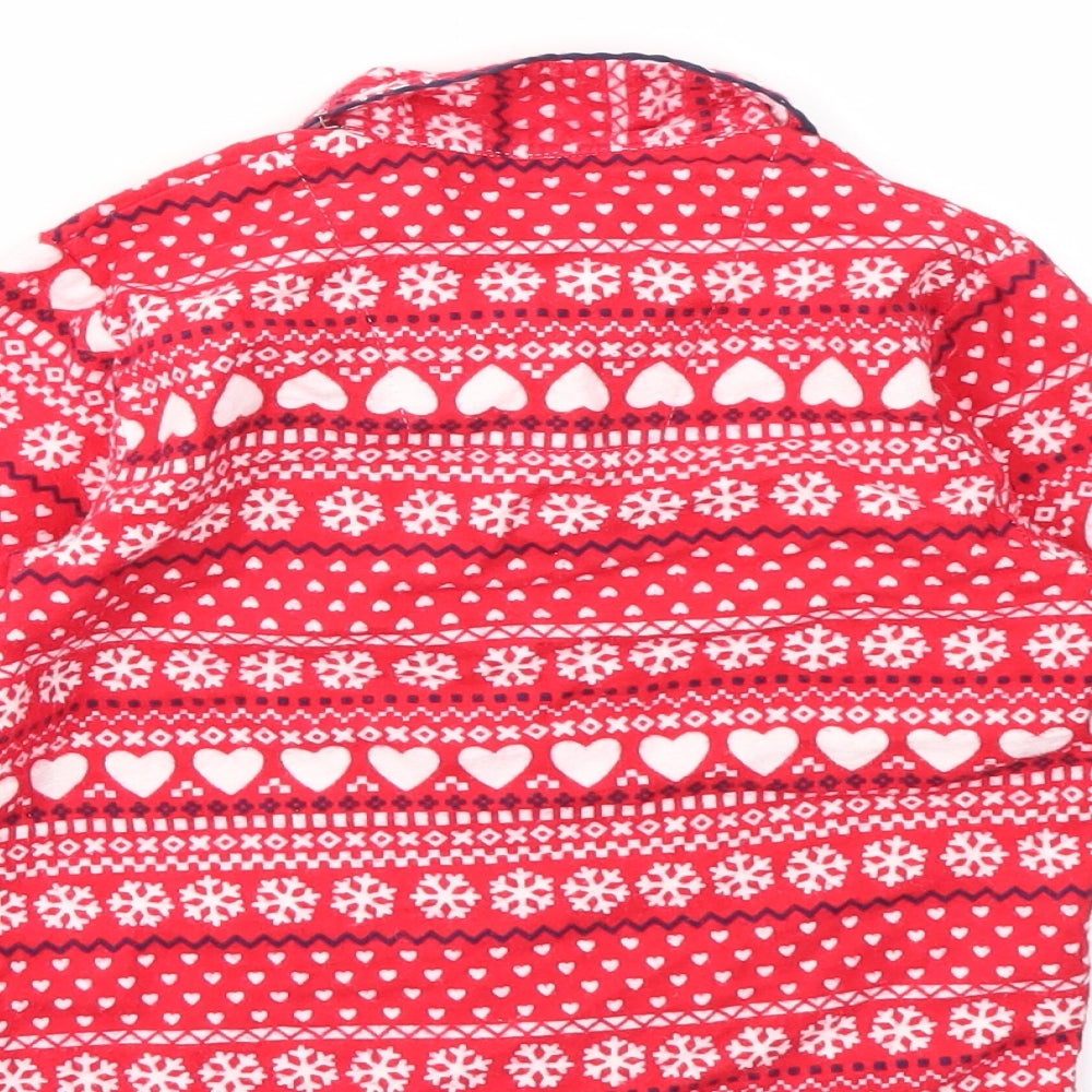 Young Dimension Girls Red Geometric  Top Pyjama Top Size 4-5 Years