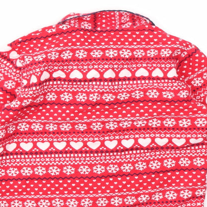 Young Dimension Girls Red Geometric  Top Pyjama Top Size 4-5 Years