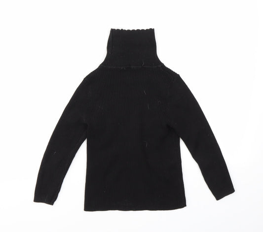 George Girls Black   Basic T-Shirt Size 4-5 Years