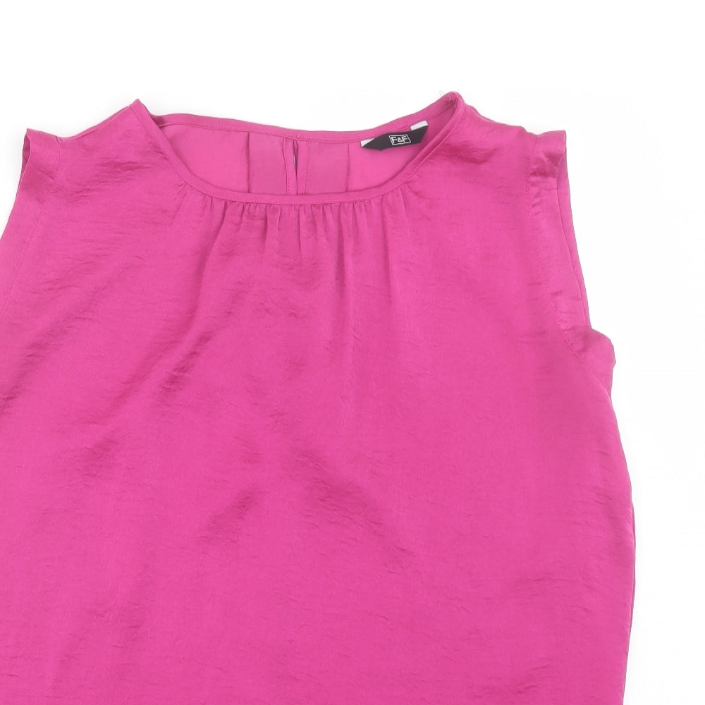 F&F Womens Pink   Basic Tank Size 12