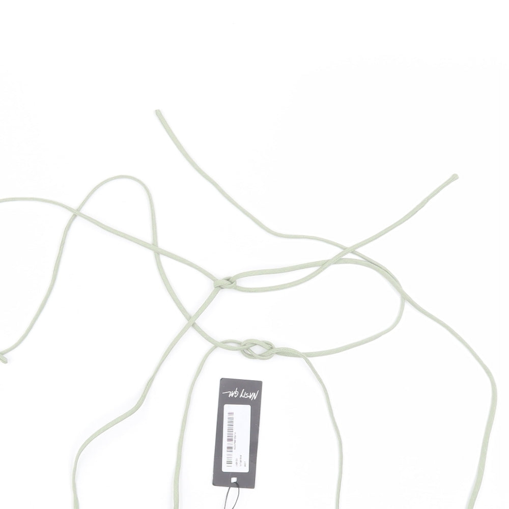 Nasty Gal Womens Green   Cropped Tank Size 6