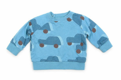Front view of Next Baby Blue jumper, size 3-6, Months