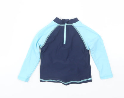 Rebel Boys Blue   Jersey T-Shirt Size 6-9 Months  - Swim Top