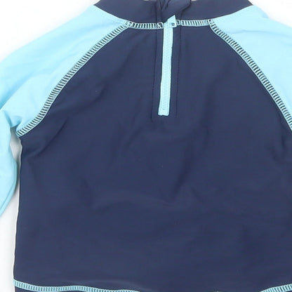 Rebel Boys Blue   Jersey T-Shirt Size 6-9 Months  - Swim Top