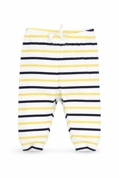 Front view of Gap Baby Multicoloured Striped Jogger Trousers, size 3-6, Months