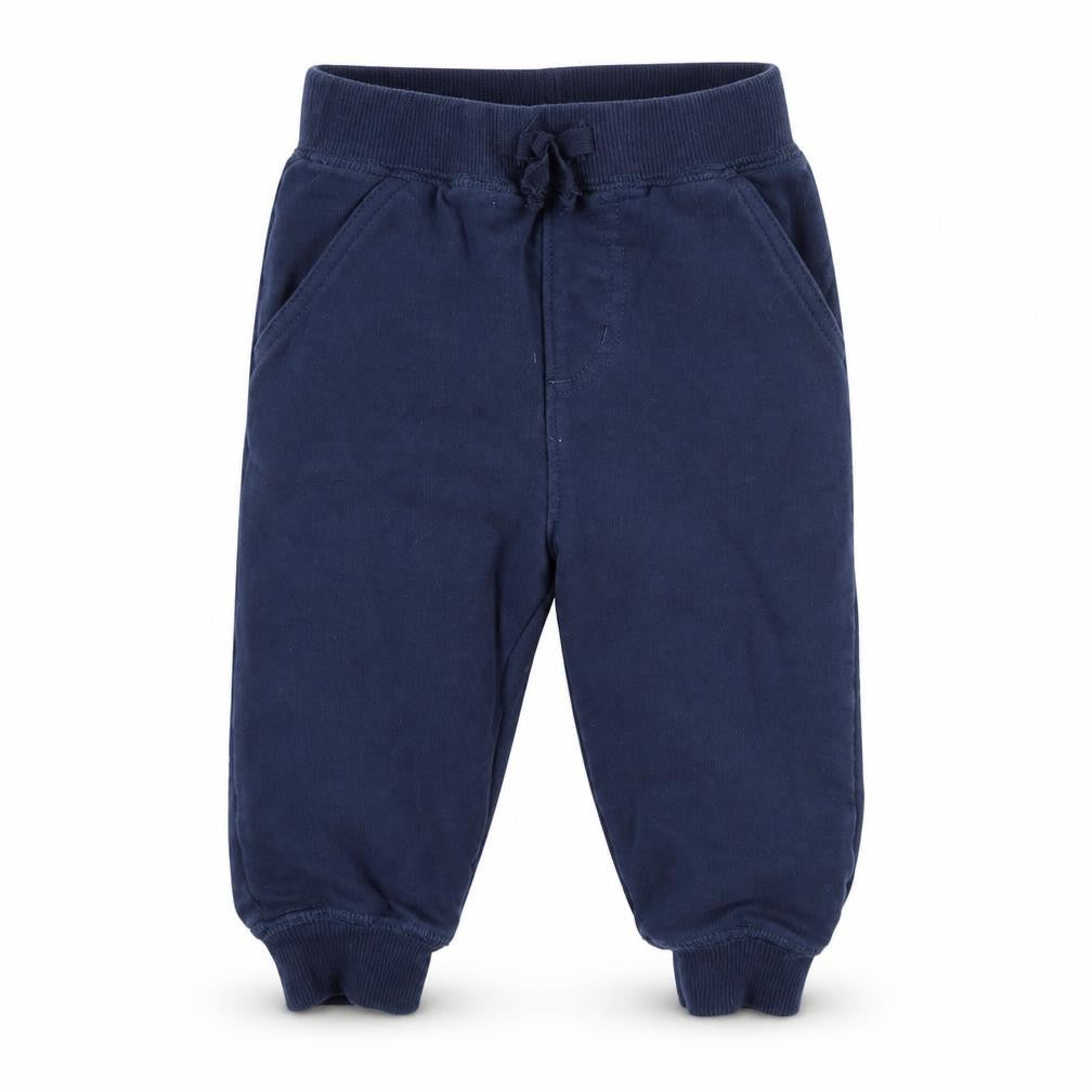 Front view of Preworn Baby Blue Jogger Trousers, size 12, Months