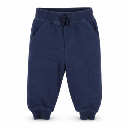 Front view of Preworn Baby Blue Jogger Trousers, size 12, Months