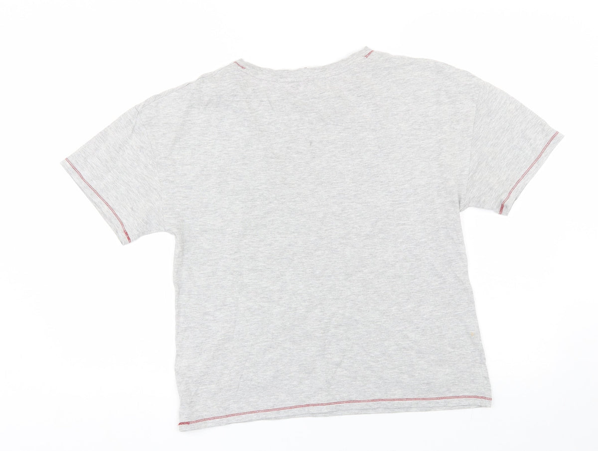 Back view of Marks & Spencer women’s grey top pyjama top, size UK 10