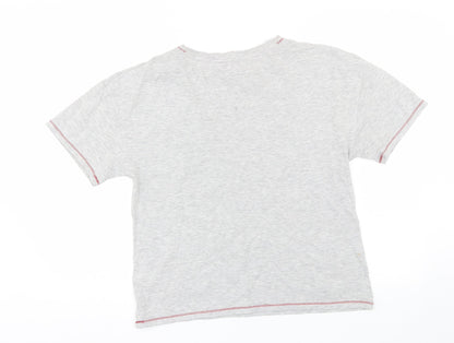 Back view of Marks & Spencer women’s grey top pyjama top, size UK 10