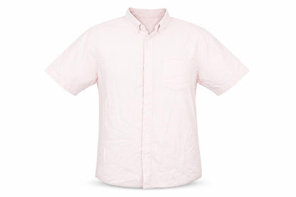 Mens UK Size L Primark Pink  Button-Up Short Sleeve Casual Shirt