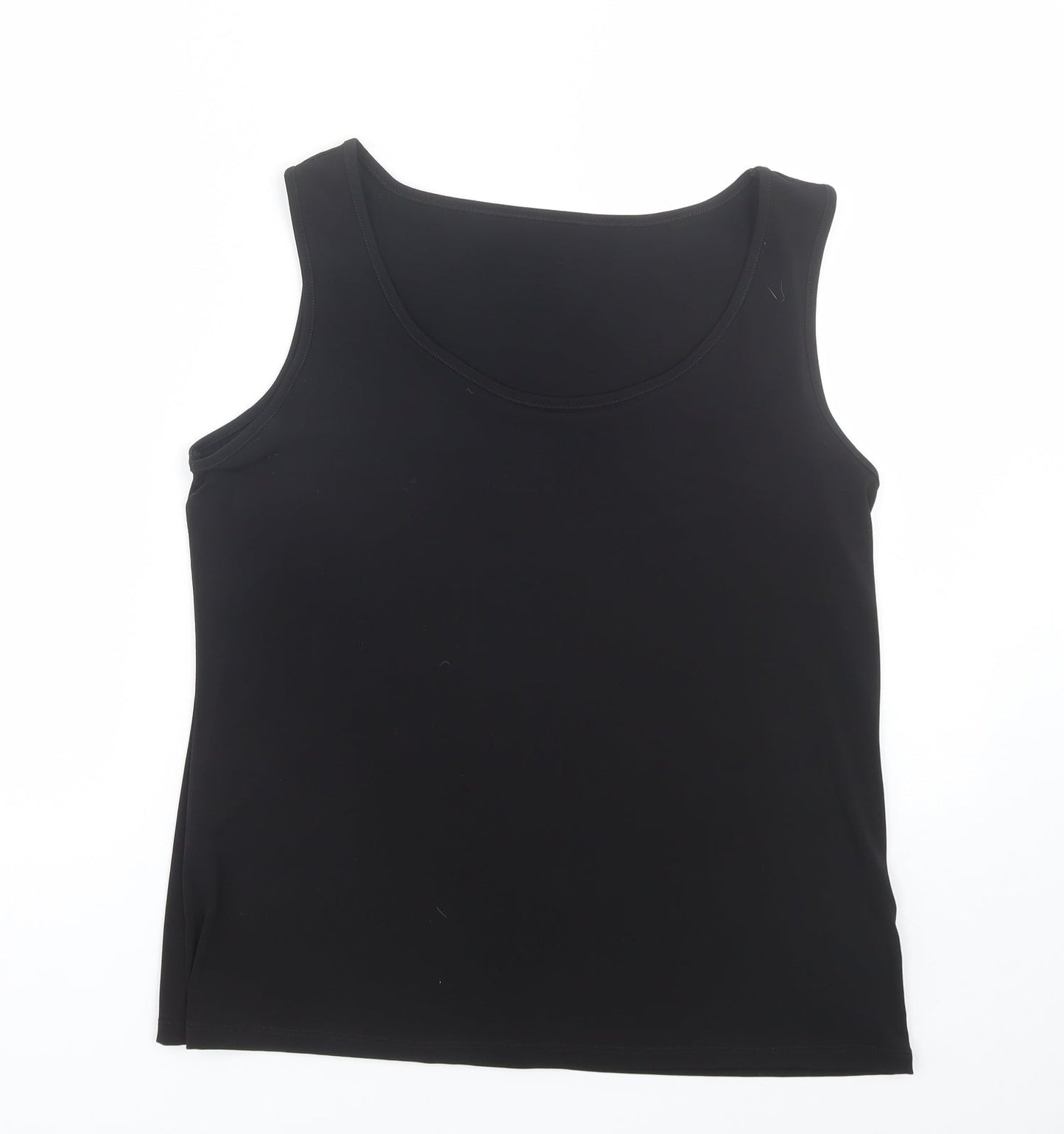 Womens UK Size 16 Preworn Black Basic Tank
