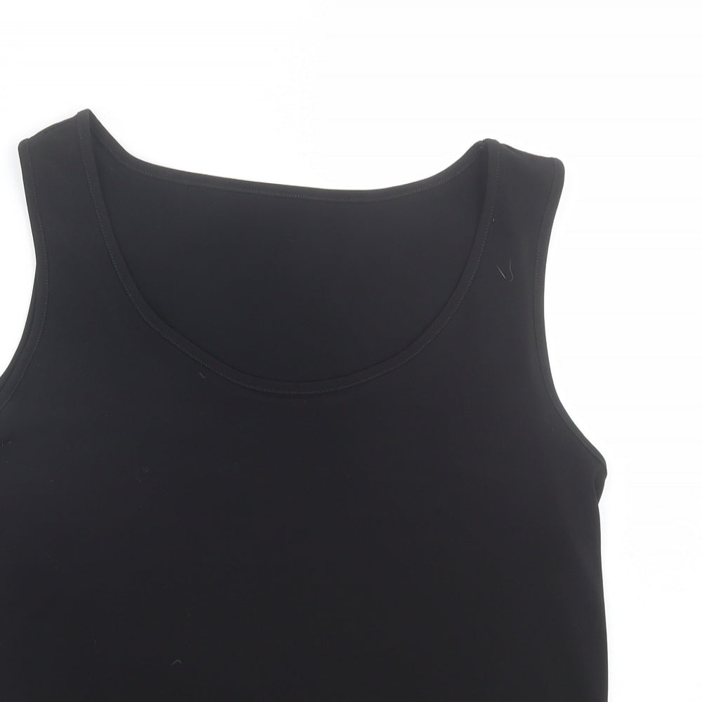 Womens UK Size 16 Preworn Black Basic Tank