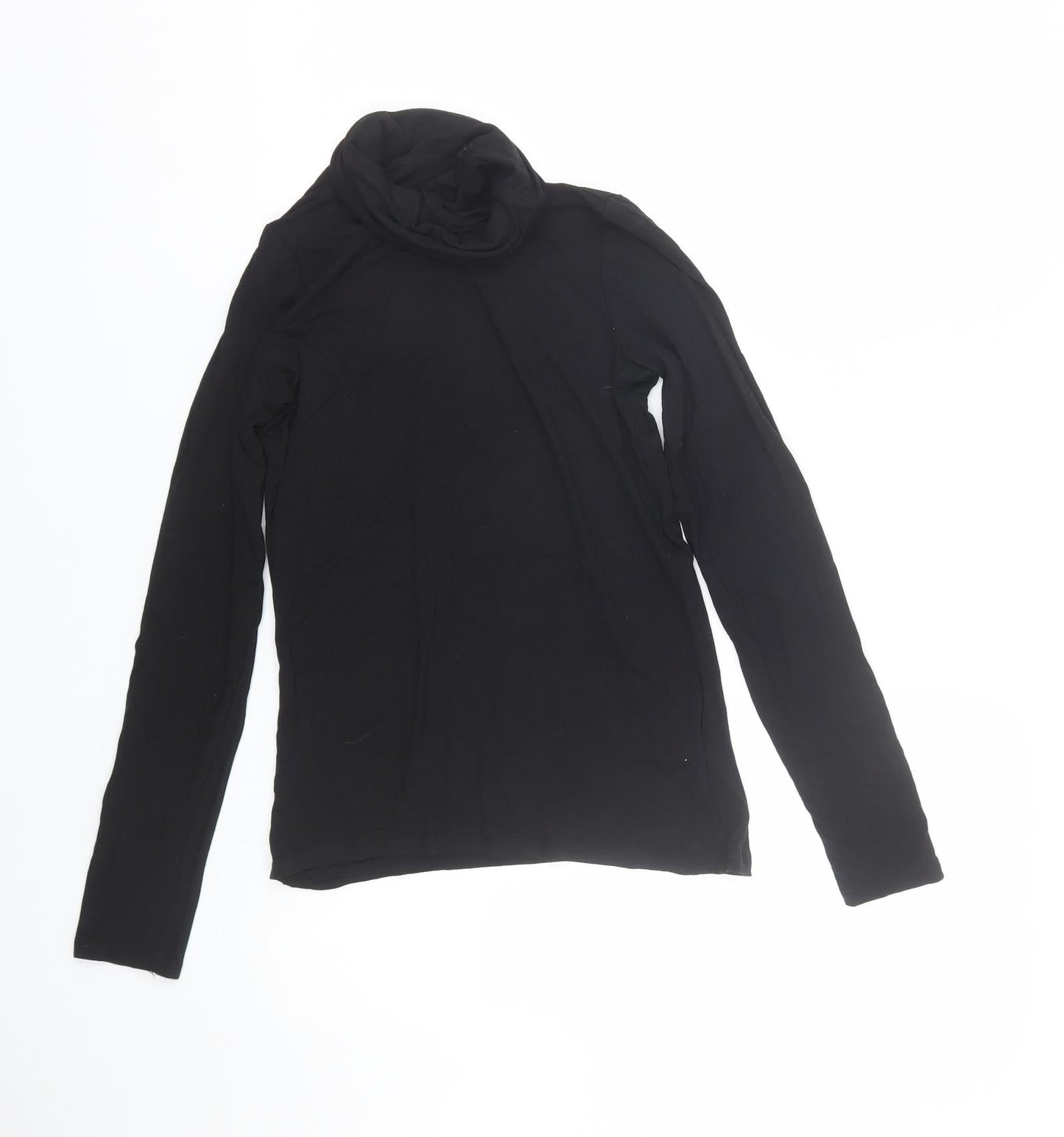 Womens UK Size 10 New Look Black Basic T-Shirt
