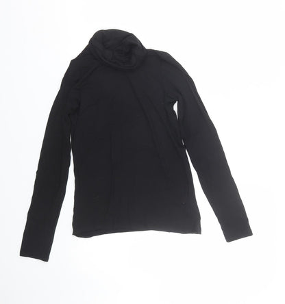 Womens UK Size 10 New Look Black Basic T-Shirt