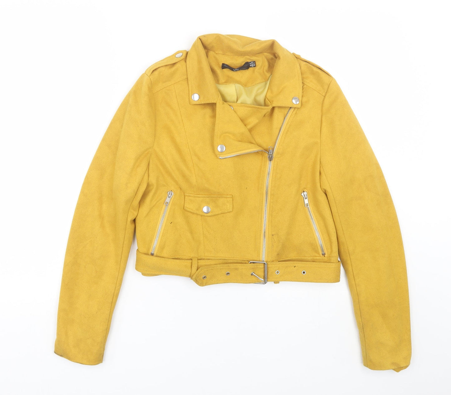 Missguided Womens Yellow   Jacket  Size 8