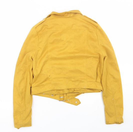 Missguided Womens Yellow   Jacket  Size 8
