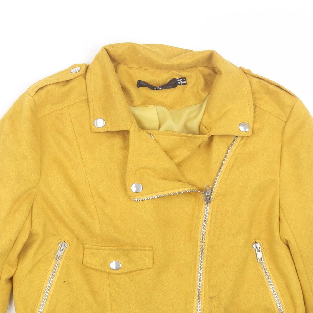 Missguided Womens Yellow   Jacket  Size 8