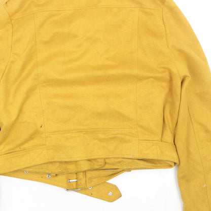 Missguided Womens Yellow   Jacket  Size 8