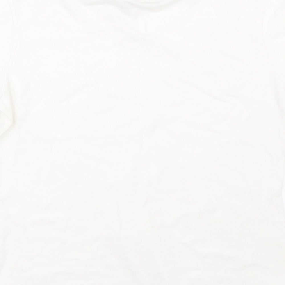 Womens UK Size L Fruit of the Loom White Basic T-Shirt