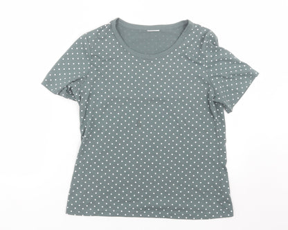 Womens UK Size 10 Preworn Grey Basic T-Shirt