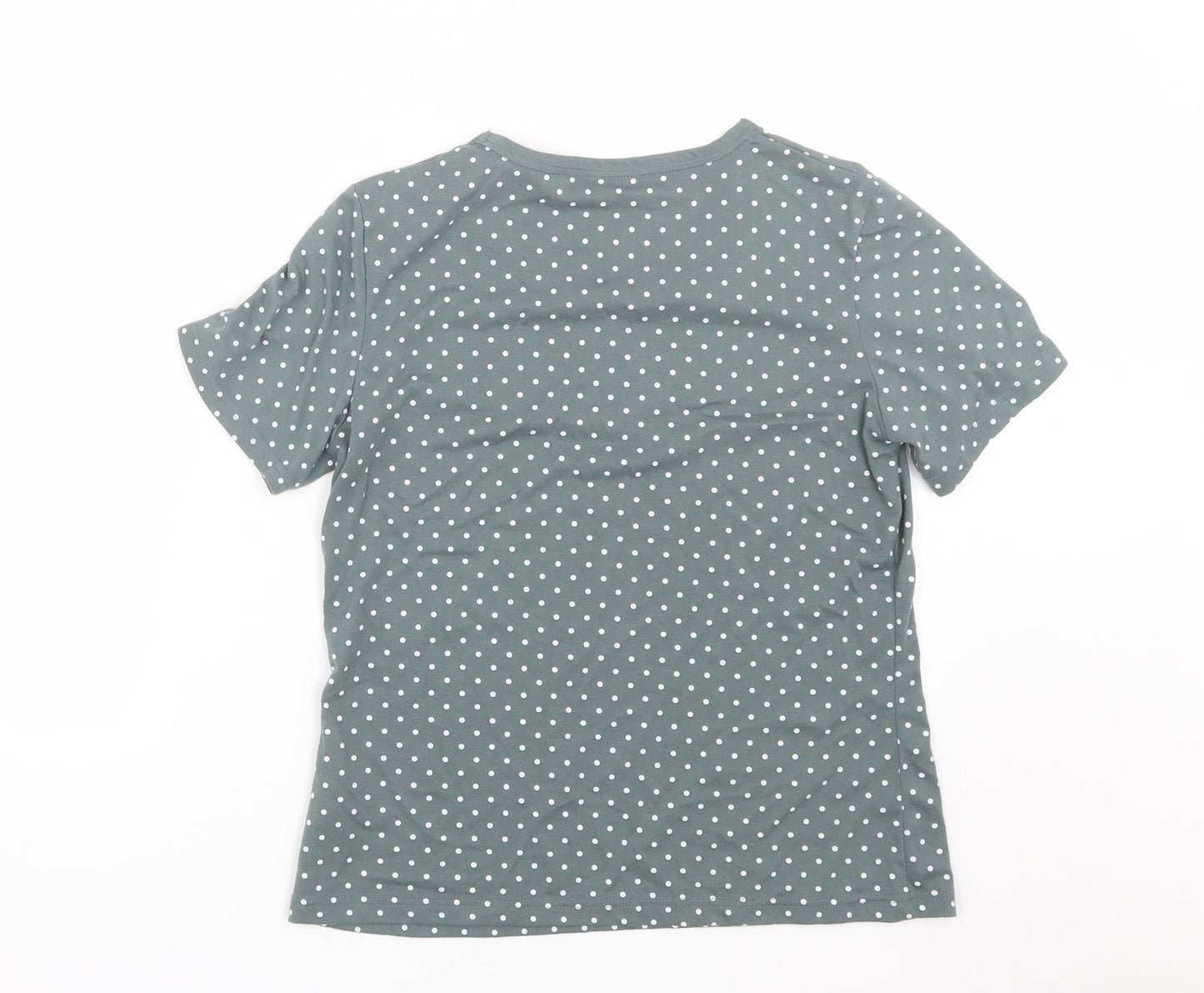Womens UK Size 10 Preworn Grey Basic T-Shirt