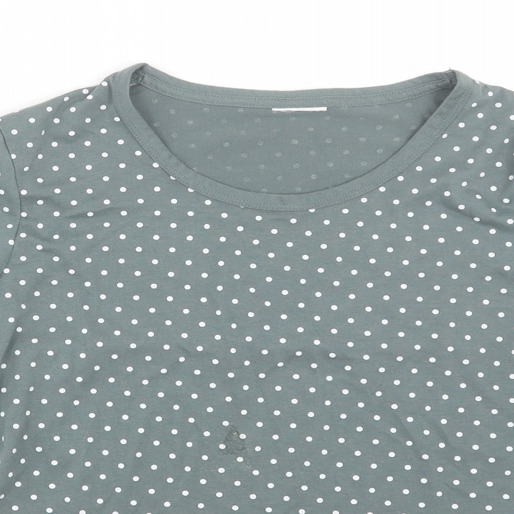 Womens UK Size 10 Preworn Grey Basic T-Shirt