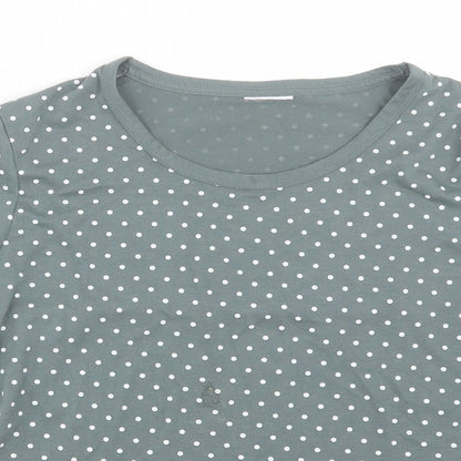 Womens UK Size 10 Preworn Grey Basic T-Shirt