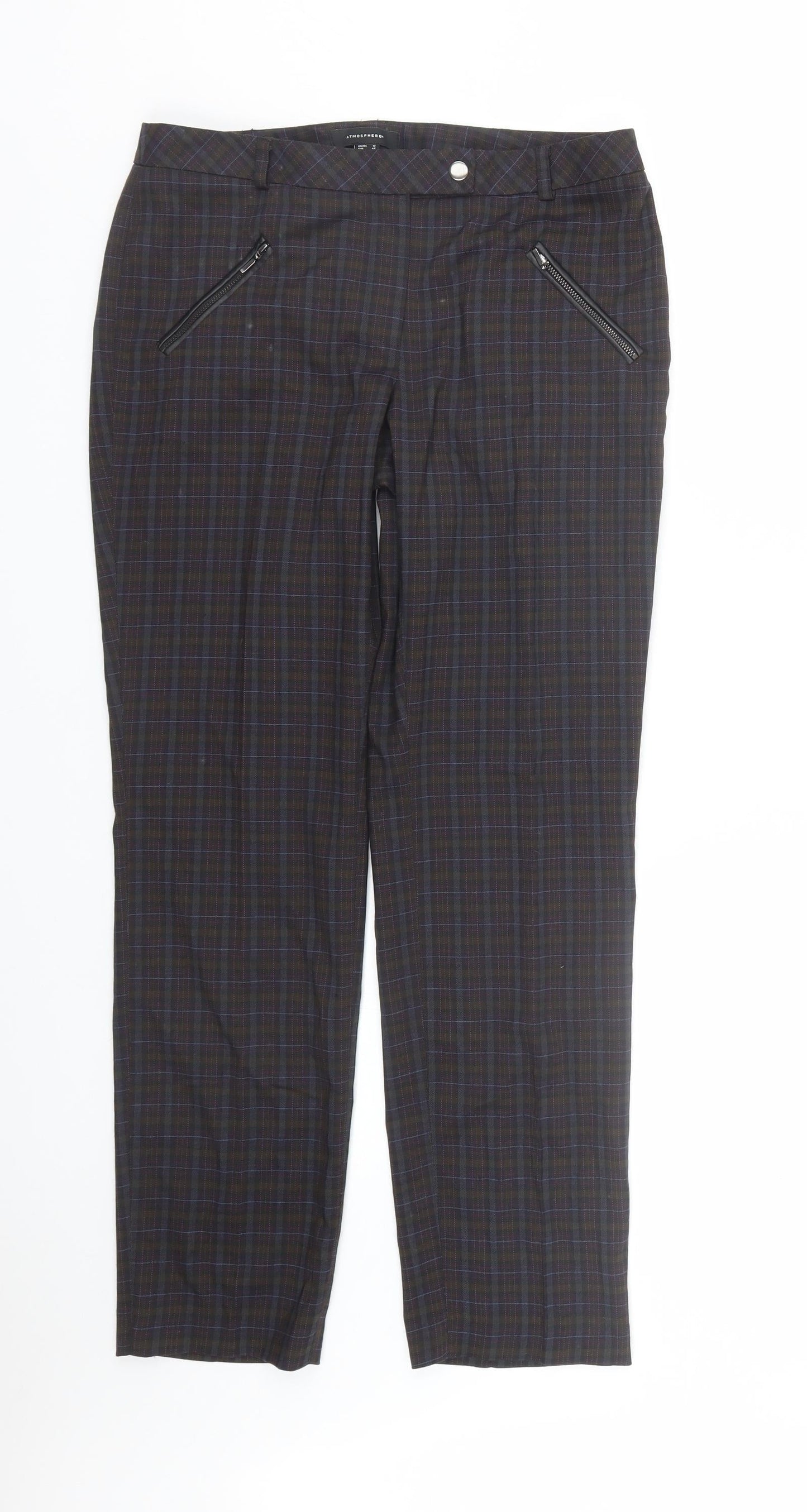 Womens UK Size 12 Atmosphere Regular Fit  Multicoloured Trousers