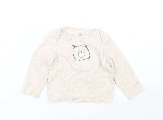 F&F Baby Beige   Cami Pyjama Top Size 18-24 Months  - Bear