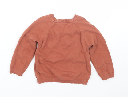 TU Baby Brown   Pullover Jumper Size 12-18 Months  - dinosaur