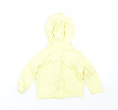 Lullaby Girls Yellow   Full Zip Jumper Size 9-12 Months