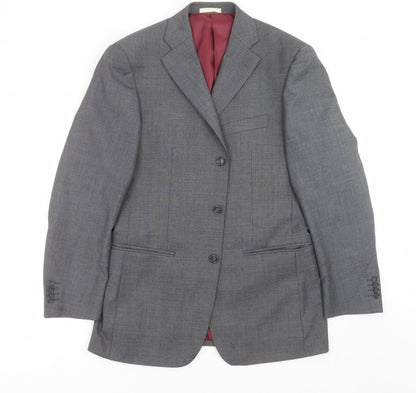 Mens UK Size 38 GREENWOODS Regular Grey Suit Jacket