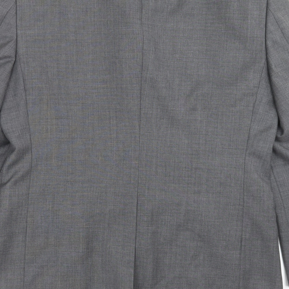Mens UK Size 38 GREENWOODS Regular Grey Suit Jacket
