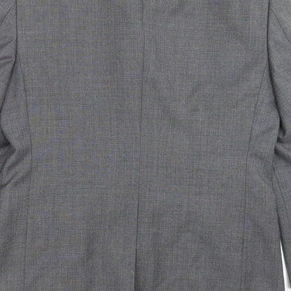 Mens UK Size 38 GREENWOODS Regular Grey Suit Jacket