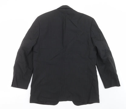 Mens UK Size 38 Tom English Regular Black Suit Jacket