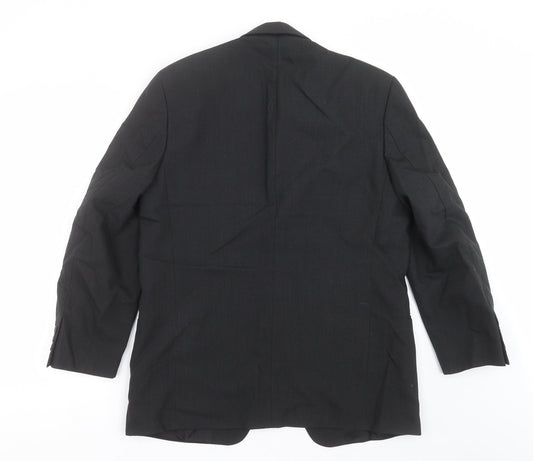 Mens UK Size 38 Tom English Regular Black Suit Jacket