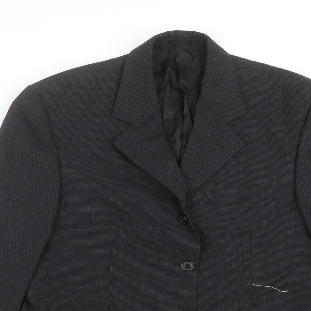 Mens UK Size 38 Tom English Regular Black Suit Jacket